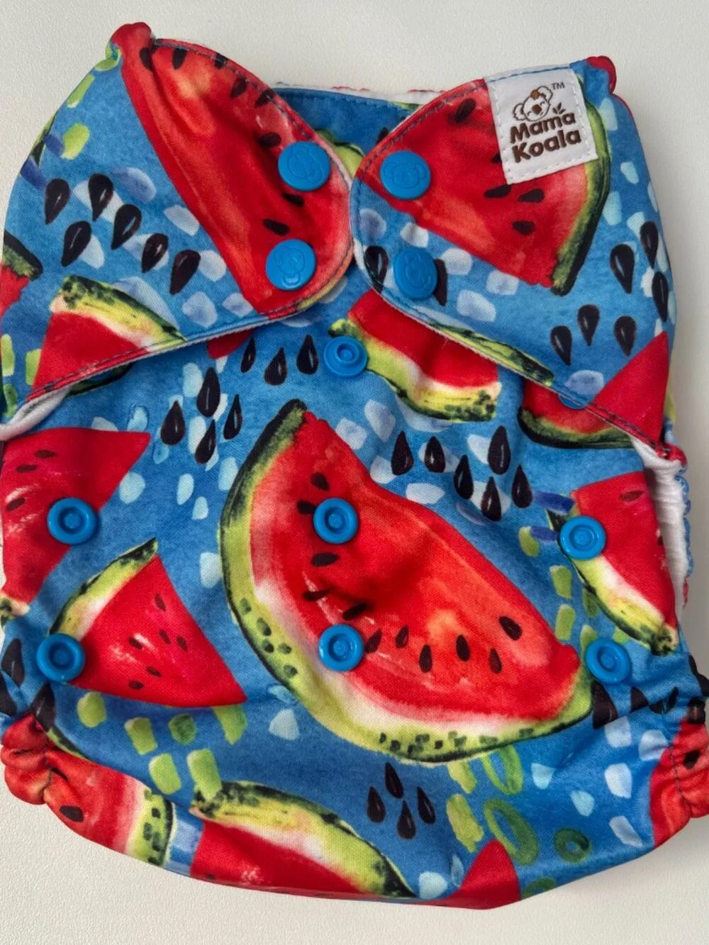 Mama Koala Watermelon Print Pocket Cloth Diaper OS No Insert NEW